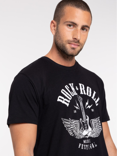 T-shirt Rock and Roll noir...