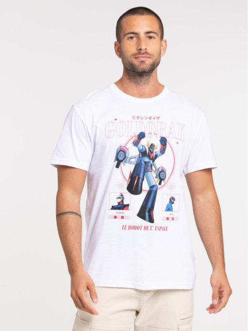 T-shirt blanc Goldorak homme