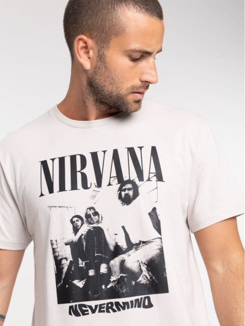 T-shirt NIRVANA craie homme
