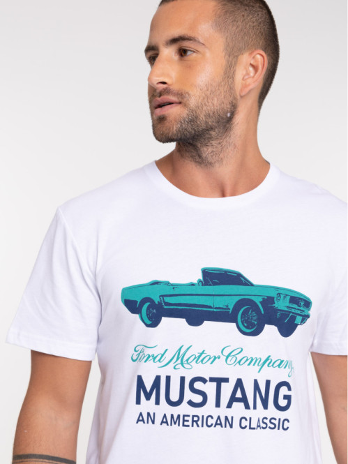 T-shirt blanc Ford Mustang...