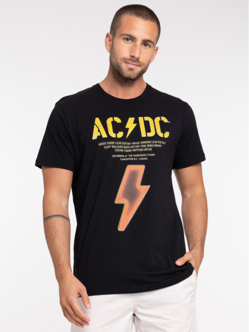 T-shirt noir ACDC homme