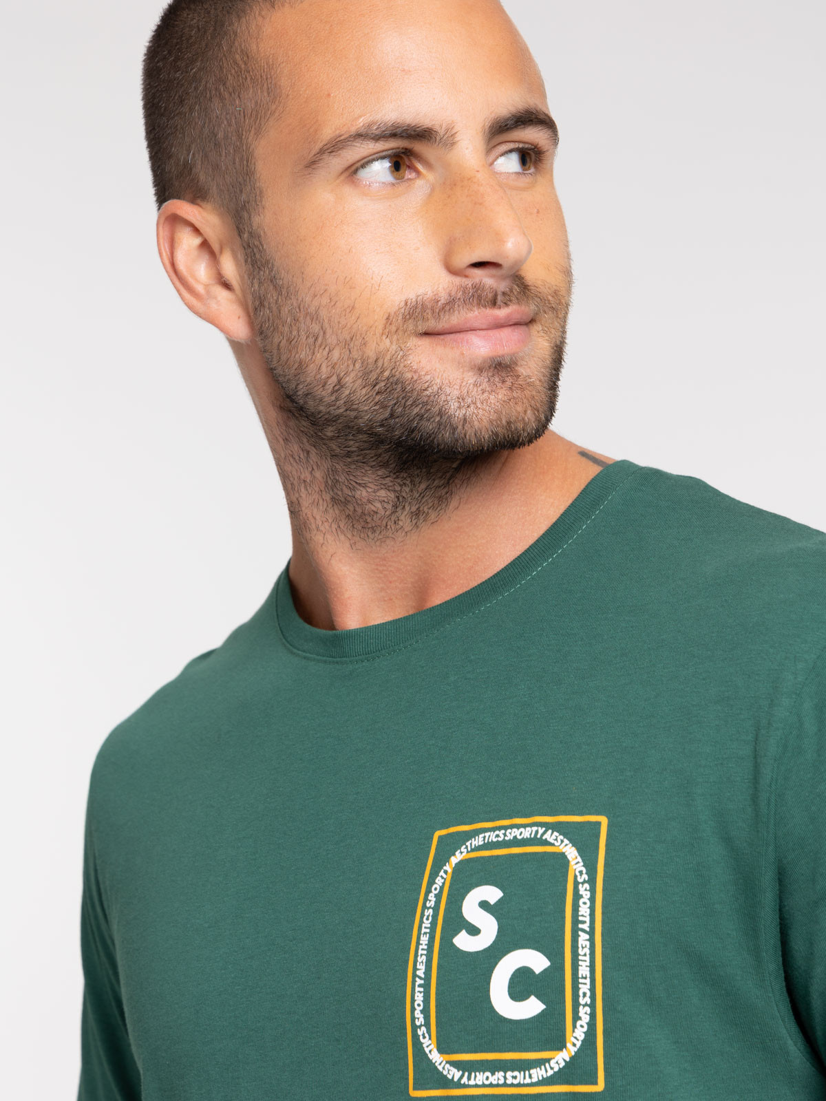 T-shirt vert imprimé homme T-shirt vert imprimé homme