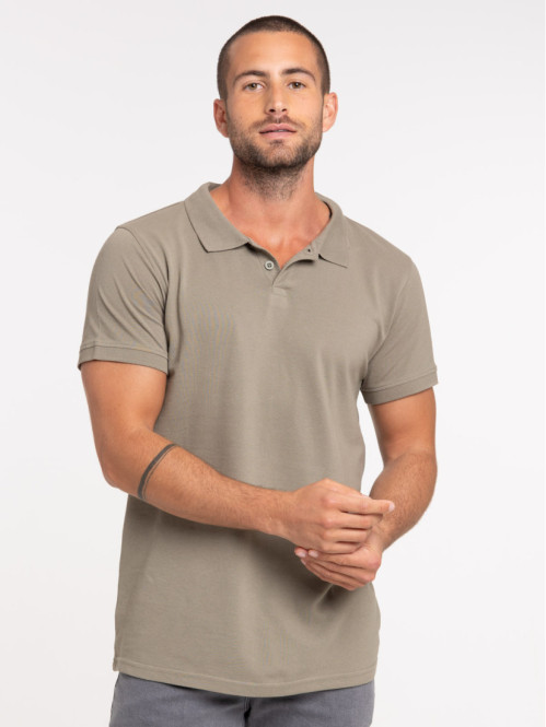 Polo basique homme coloris tilleul Polo basique homme coloris tilleul