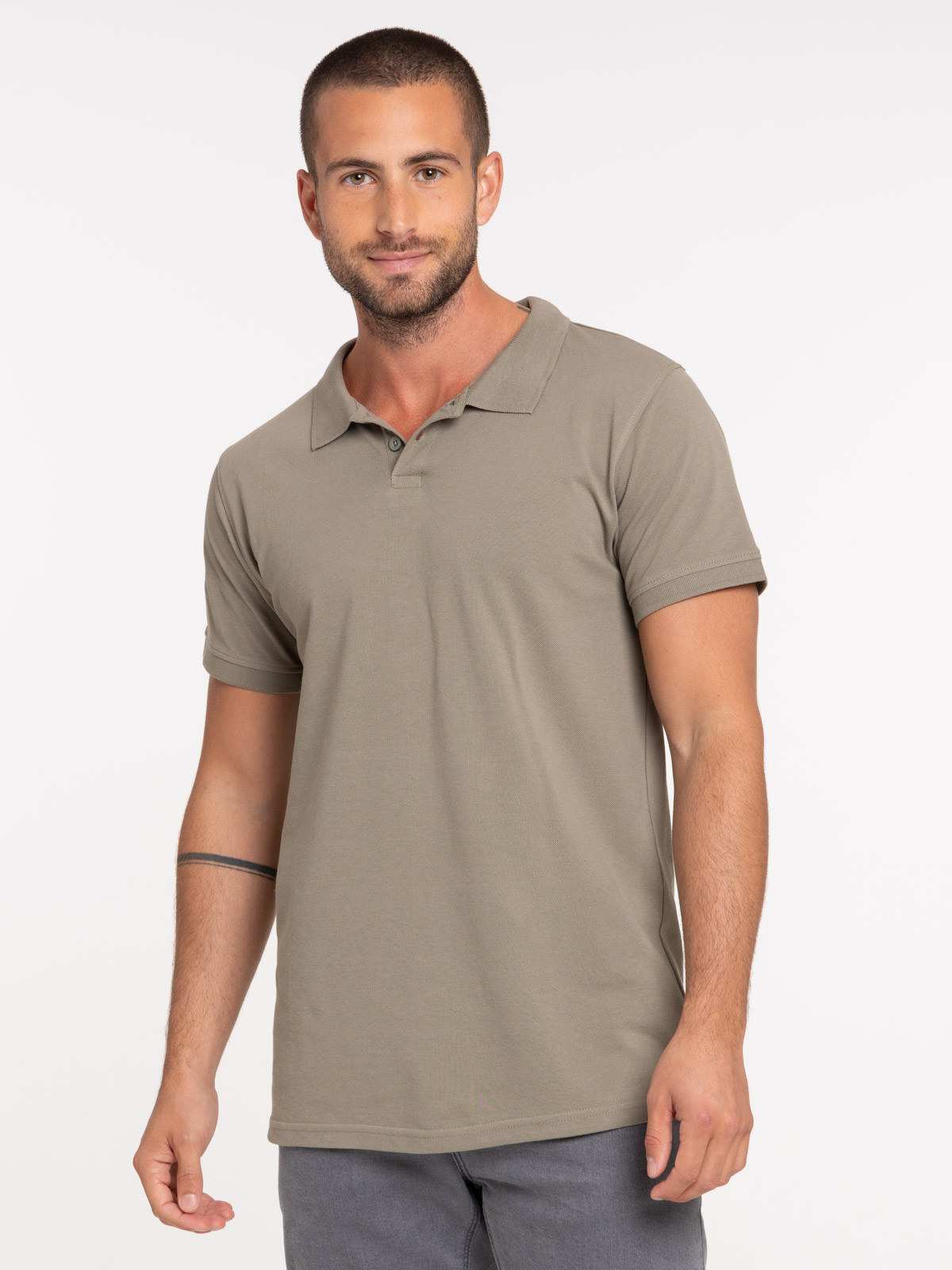 Polo basique homme coloris tilleul