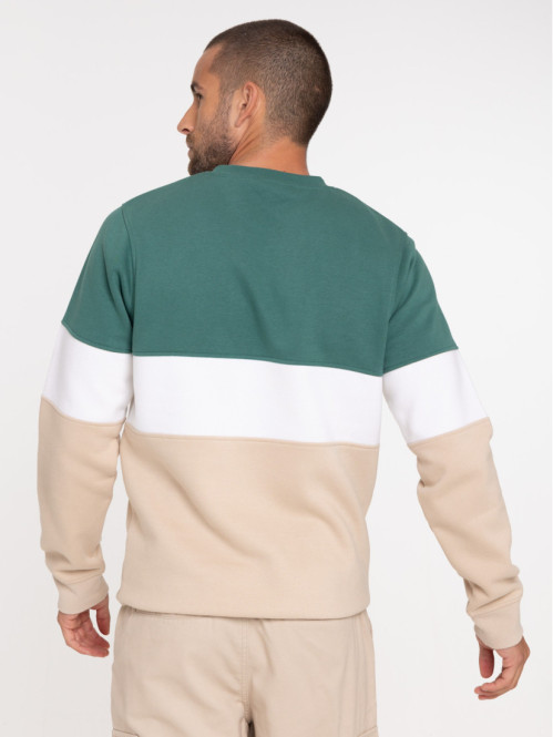 Sweat tricolore homme