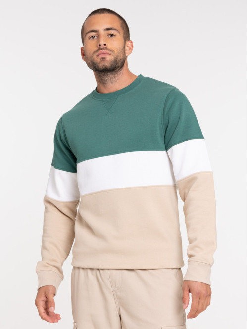 Sweat tricolore homme