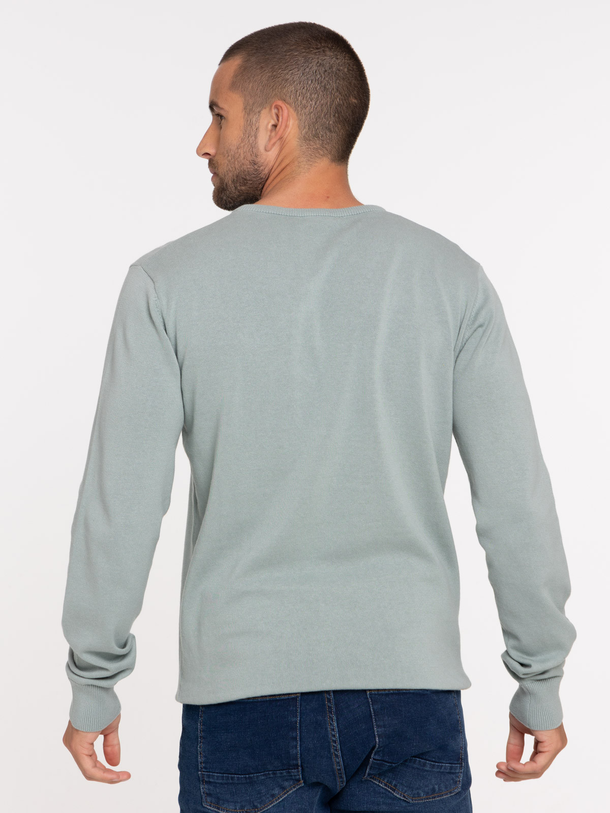 Pull col V silver blue homme Pull col V silver blue homme