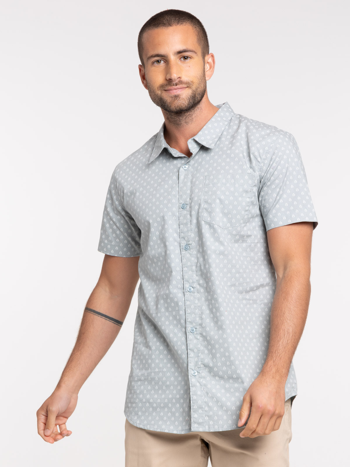 Chemisette motif all over homme