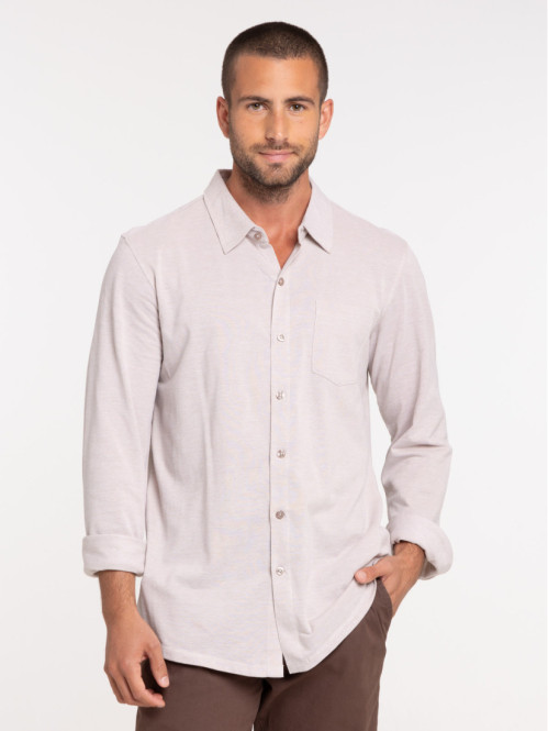 Chemise sable manches...