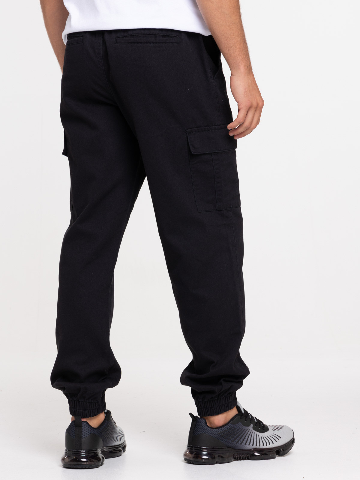 Pantalon cargo noir homme
