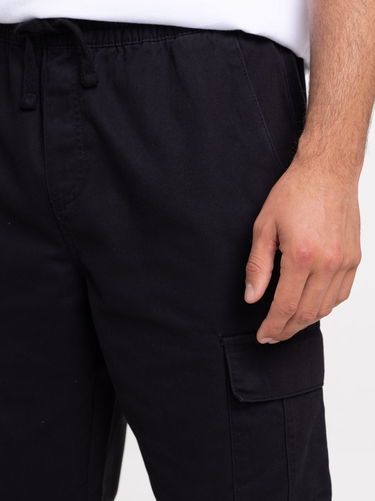 Pantalon cargo noir homme