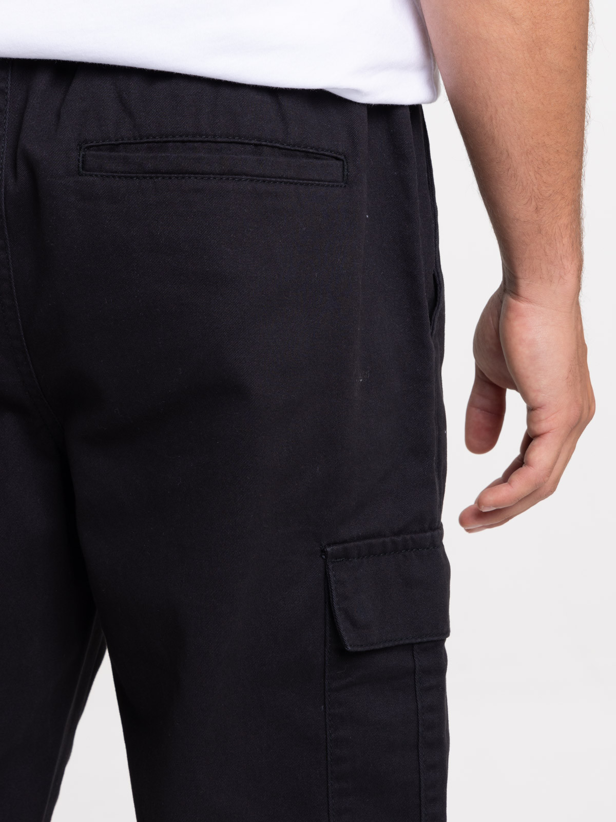 Pantalon cargo noir homme