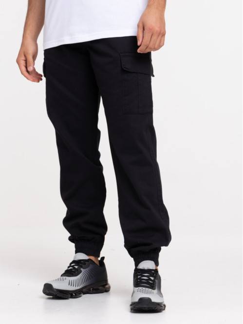 Pantalon cargo noir homme