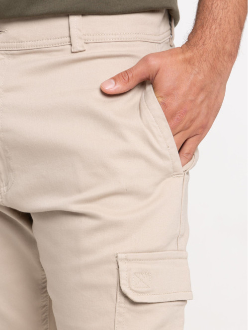 Pantalon cargo sable homme