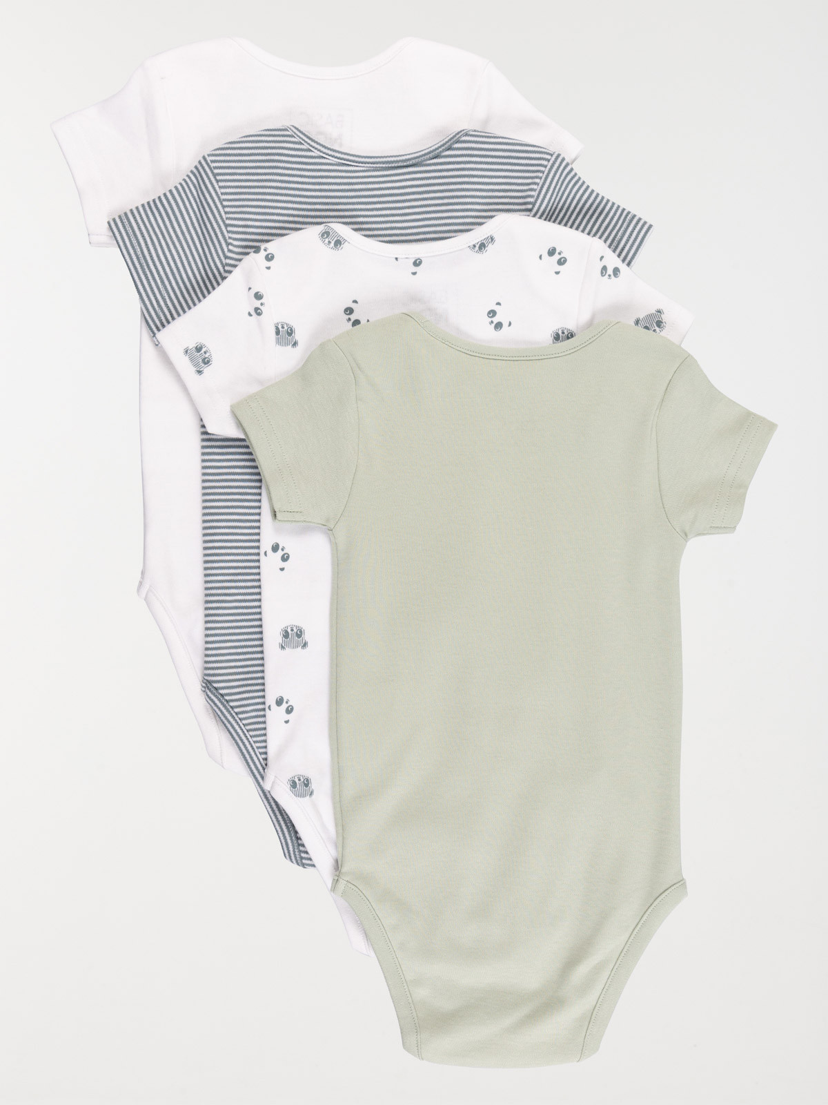 Lot de 4 bodies panda garçon (3-24M)
