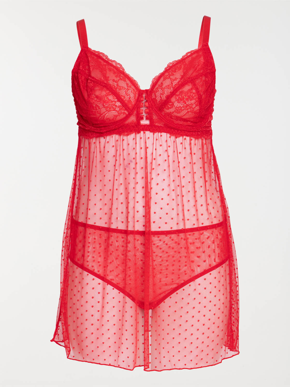 Nuisette et shorty grande taille femme