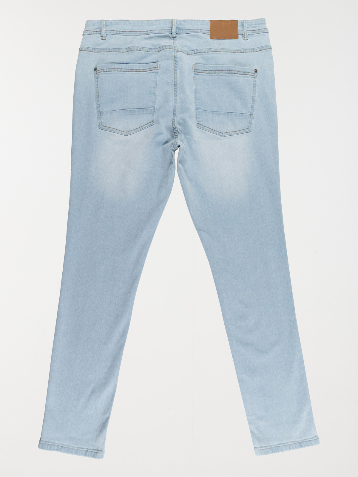 Jean slim bleached homme grande taille