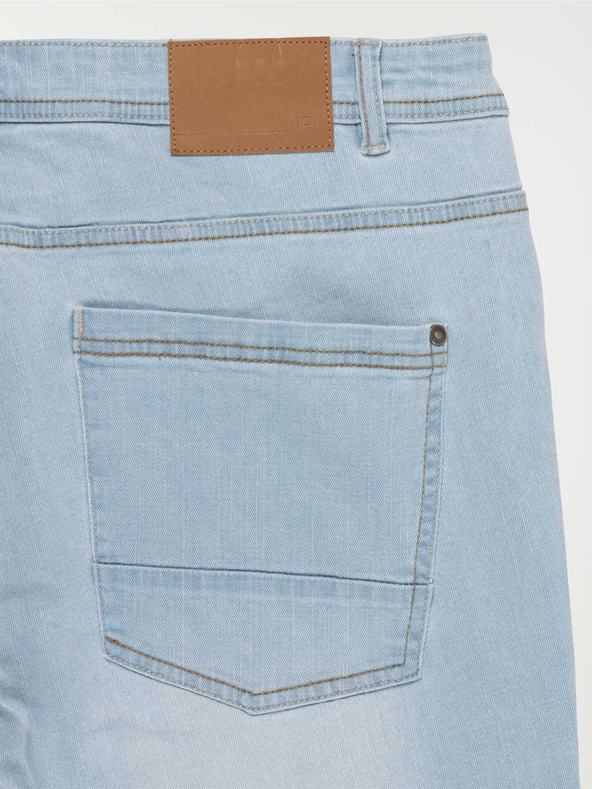 Jean slim bleached homme grande taille