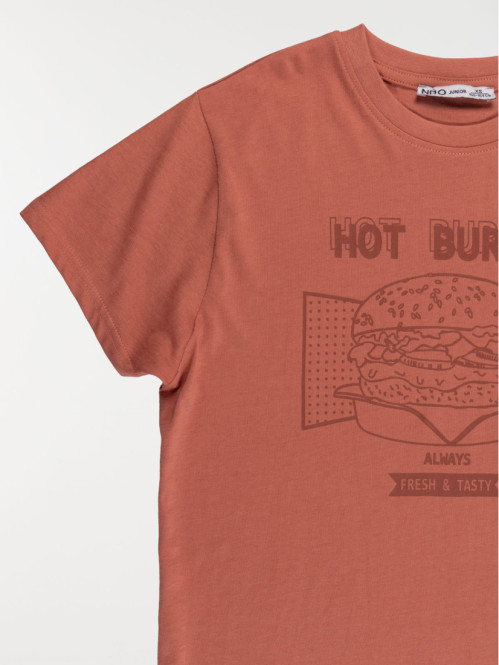 Tee-shirt hot burger garçon...