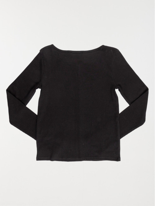 Tee-shirt noir boutons...