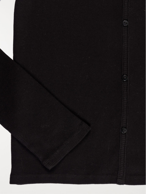 Tee-shirt noir boutons...