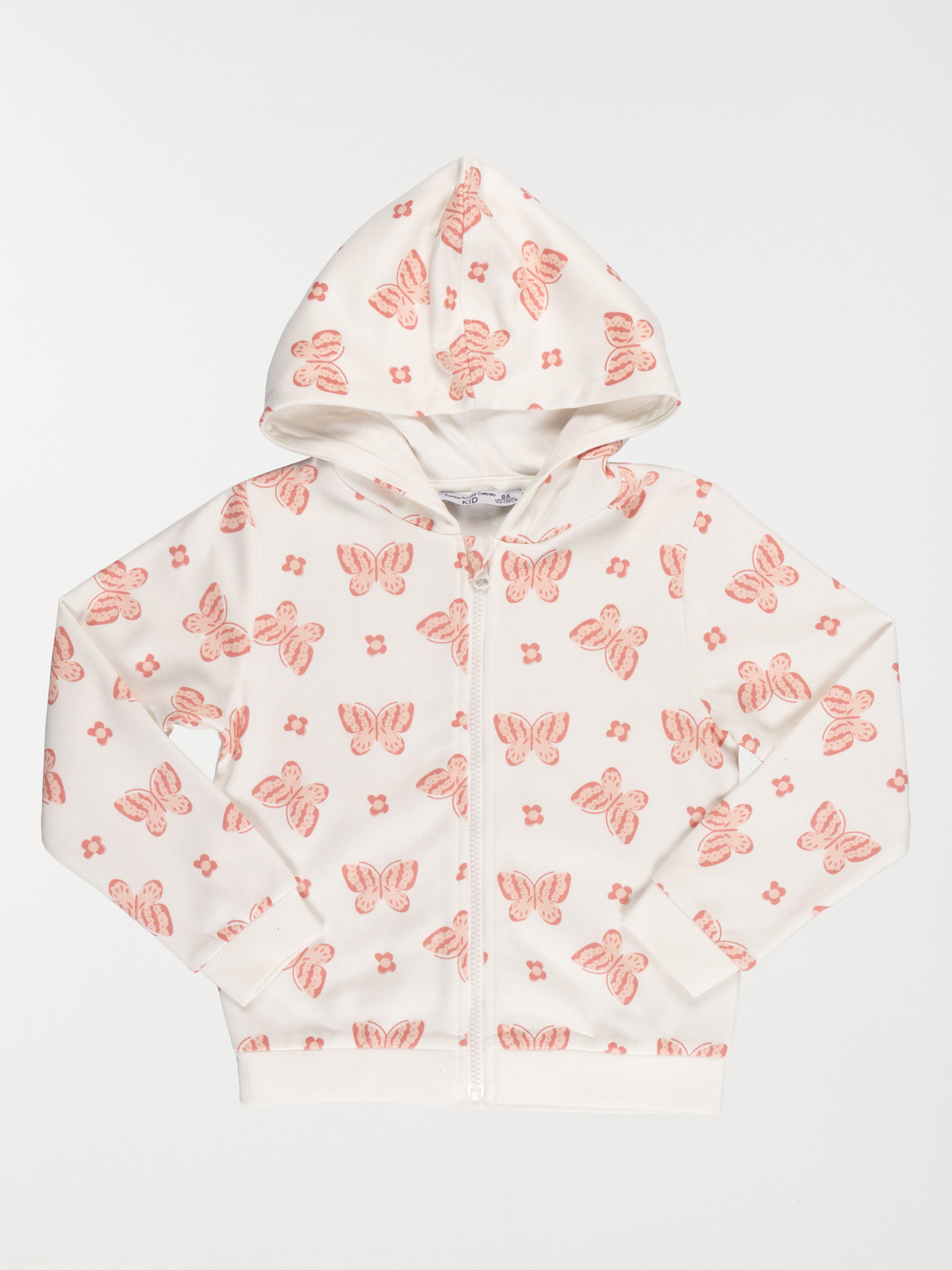 Sweat à capuche papillon fille (3-12A)
