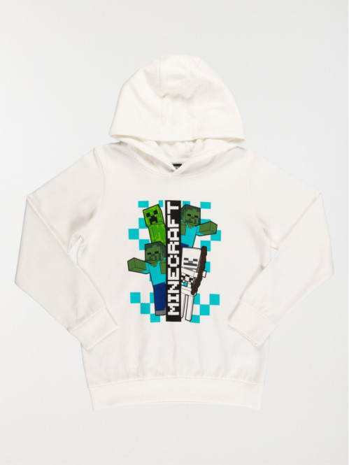 Sweat à capuche Minecraft...
