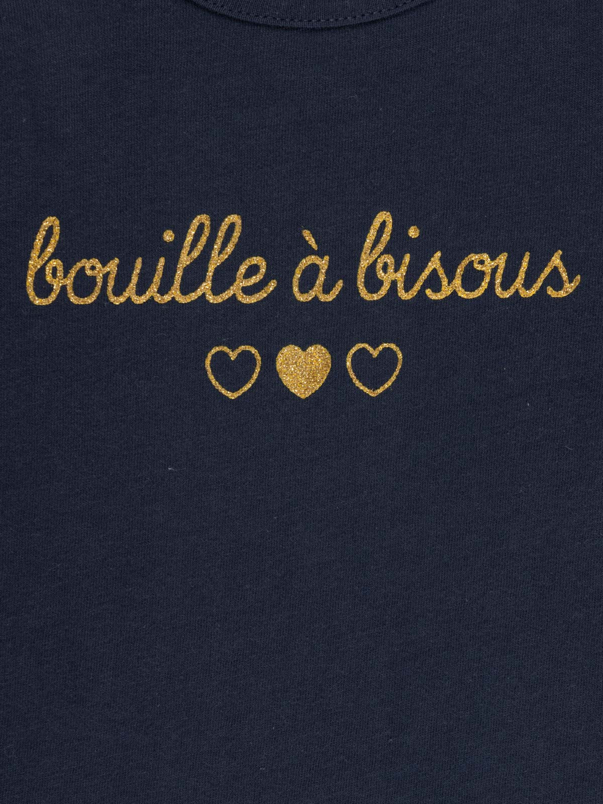 T-shirt marine message fille (3-36M)