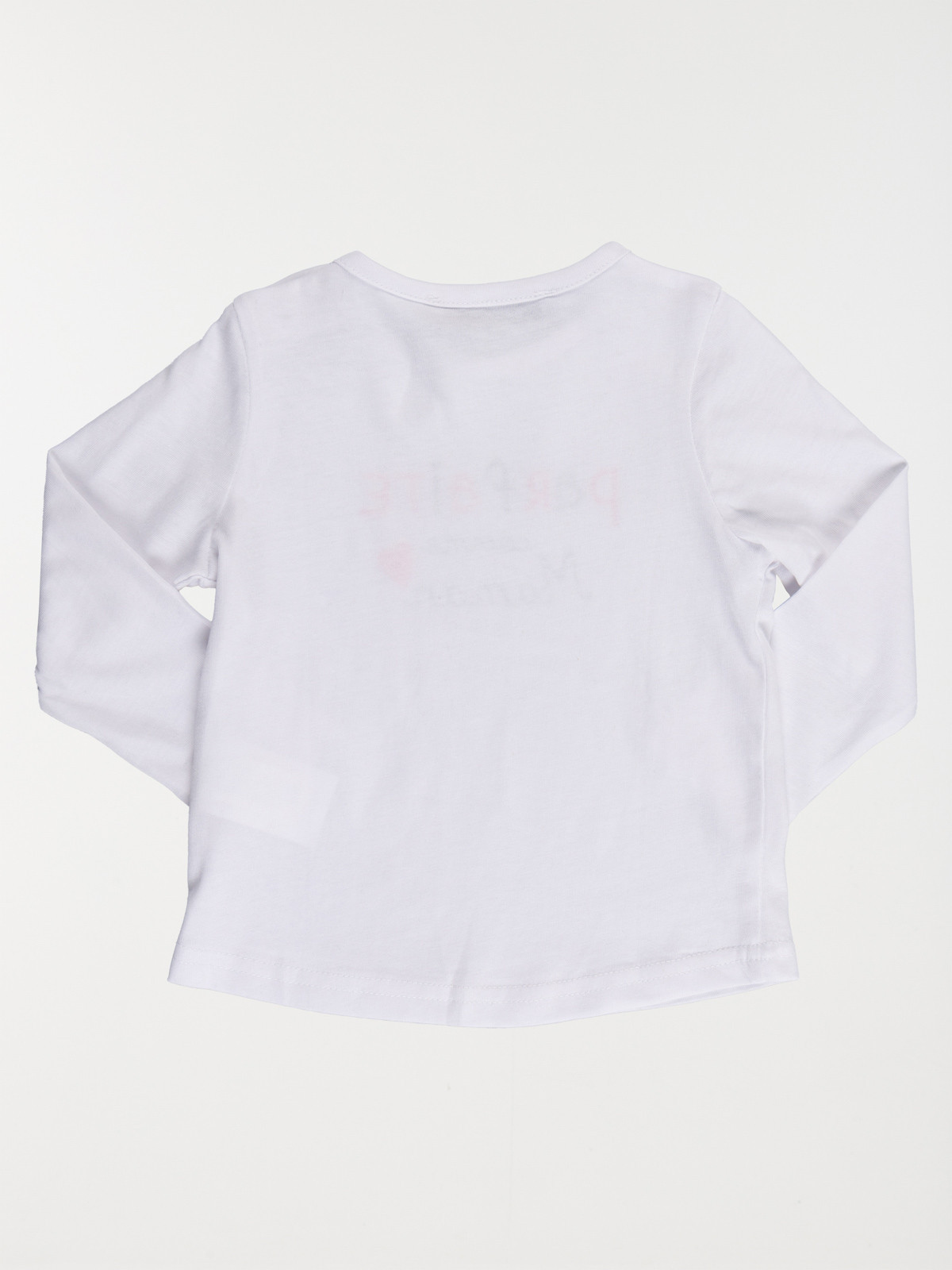 T-shirt message blanc fille (3-36M) T-shirt message blanc fille (3-36M)
