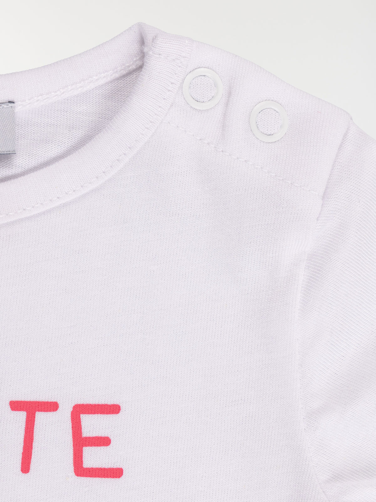 T-shirt message blanc fille (3-36M) T-shirt message blanc fille (3-36M)