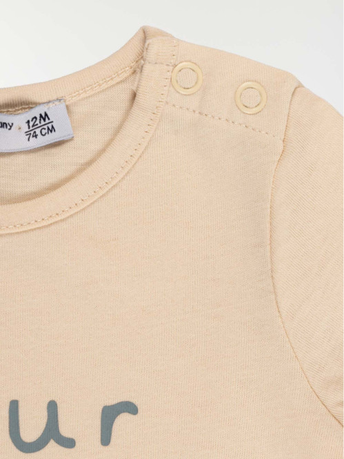 Tee-shirt petit coeur fille (3-36M) Tee-shirt petit coeur fille (3-36M)