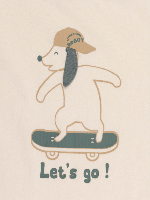 T-shirt chien skateur...