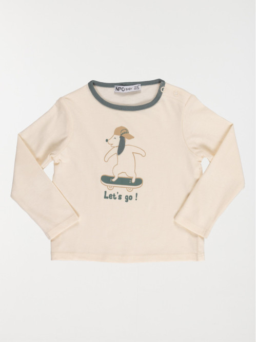 T-shirt chien skateur...