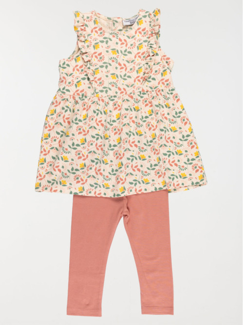 Ensemble fille robe et legging (3-36M)