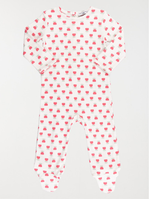 Dors-bien motif tulipe fille (3-24M)