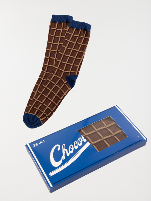 Chaussette tablette de chocolat homme