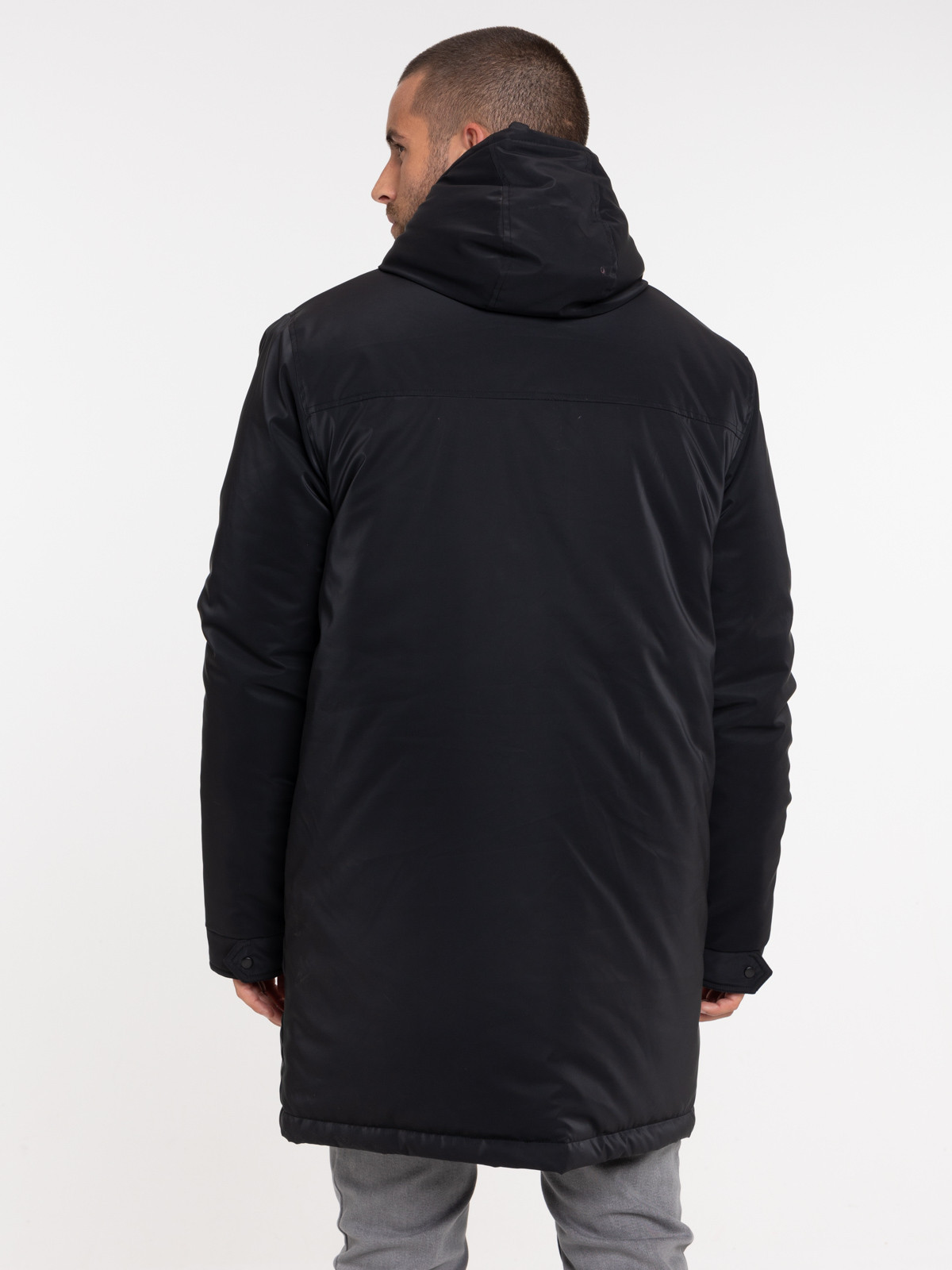 Blouson à capuche noir homme