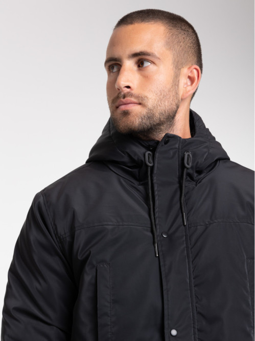 Blouson à capuche noir homme