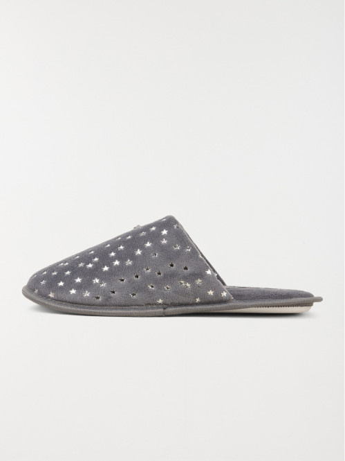 Chaussons étoiles argentés femme (36-41) Chaussons étoiles argentés femme (36-41)