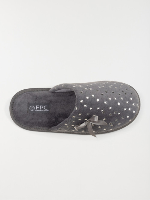 Chaussons étoiles argentés femme (36-41) Chaussons étoiles argentés femme (36-41)