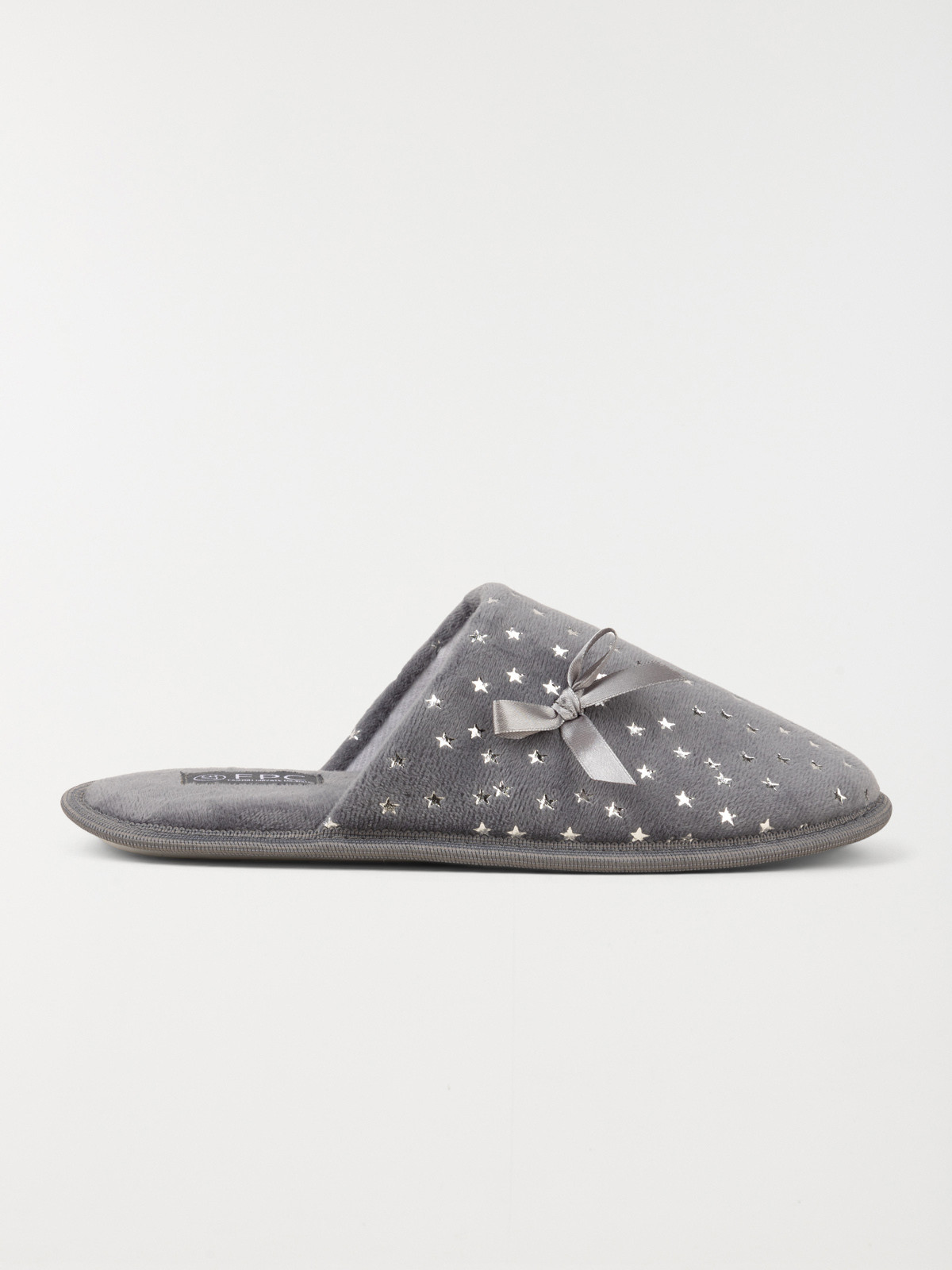 Chaussons étoiles argentés femme (36-42)