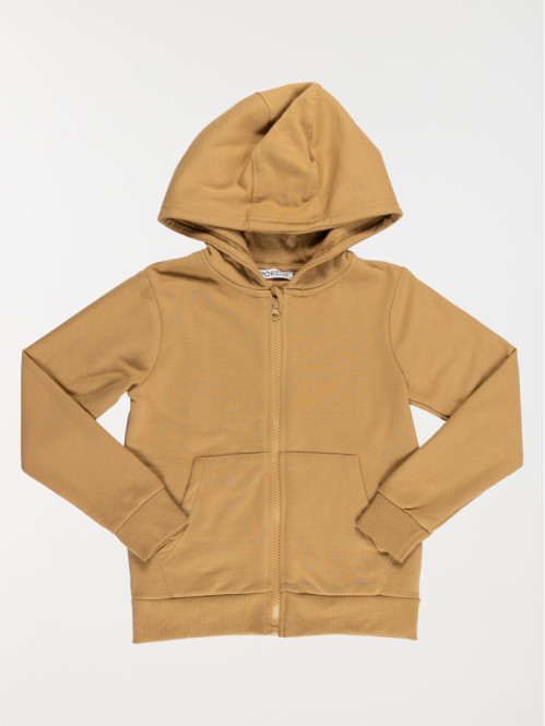 Sweat à capuche camel garçon (3-12A)
