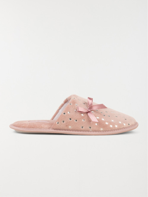 Chaussons femme étoiles argentés (36-42)