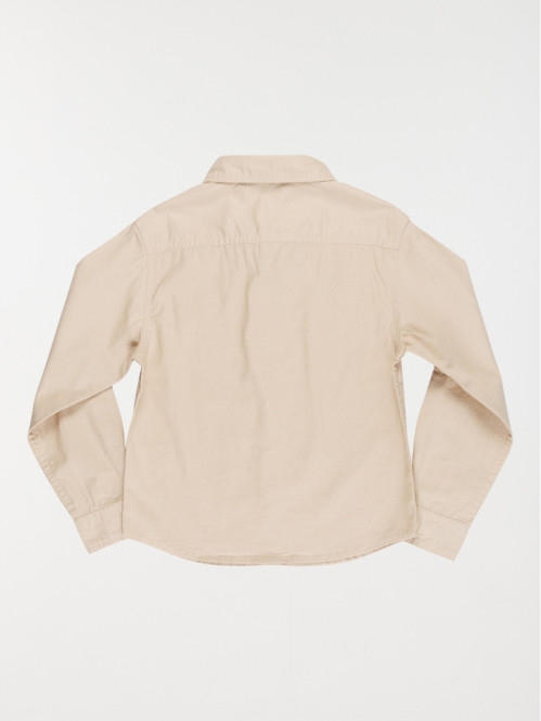 Chemise boutonnée sable garçon (3-12A) Chemise boutonnée sable garçon (3-12A)