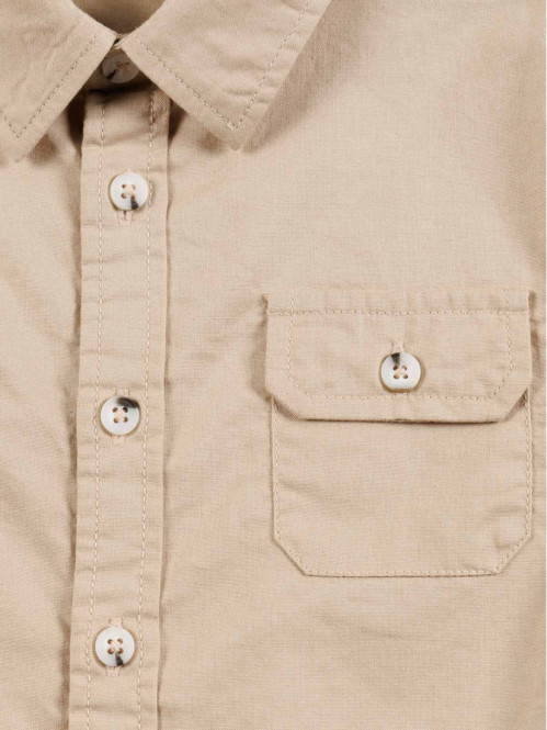 Chemise boutonnée sable garçon (3-12A) Chemise boutonnée sable garçon (3-12A)