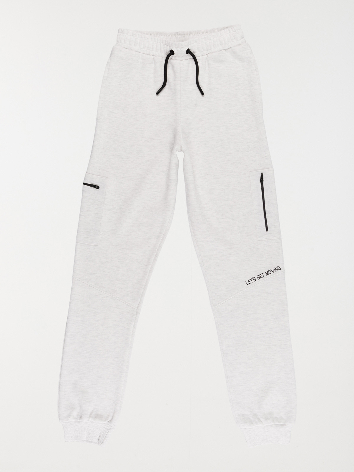 Jogging gris clair chiné garçon (3-12A)