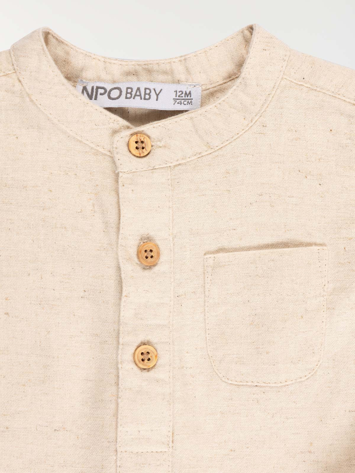 Chemise blanc cassé garçon (6-36M) Chemise blanc cassé garçon (6-36M)