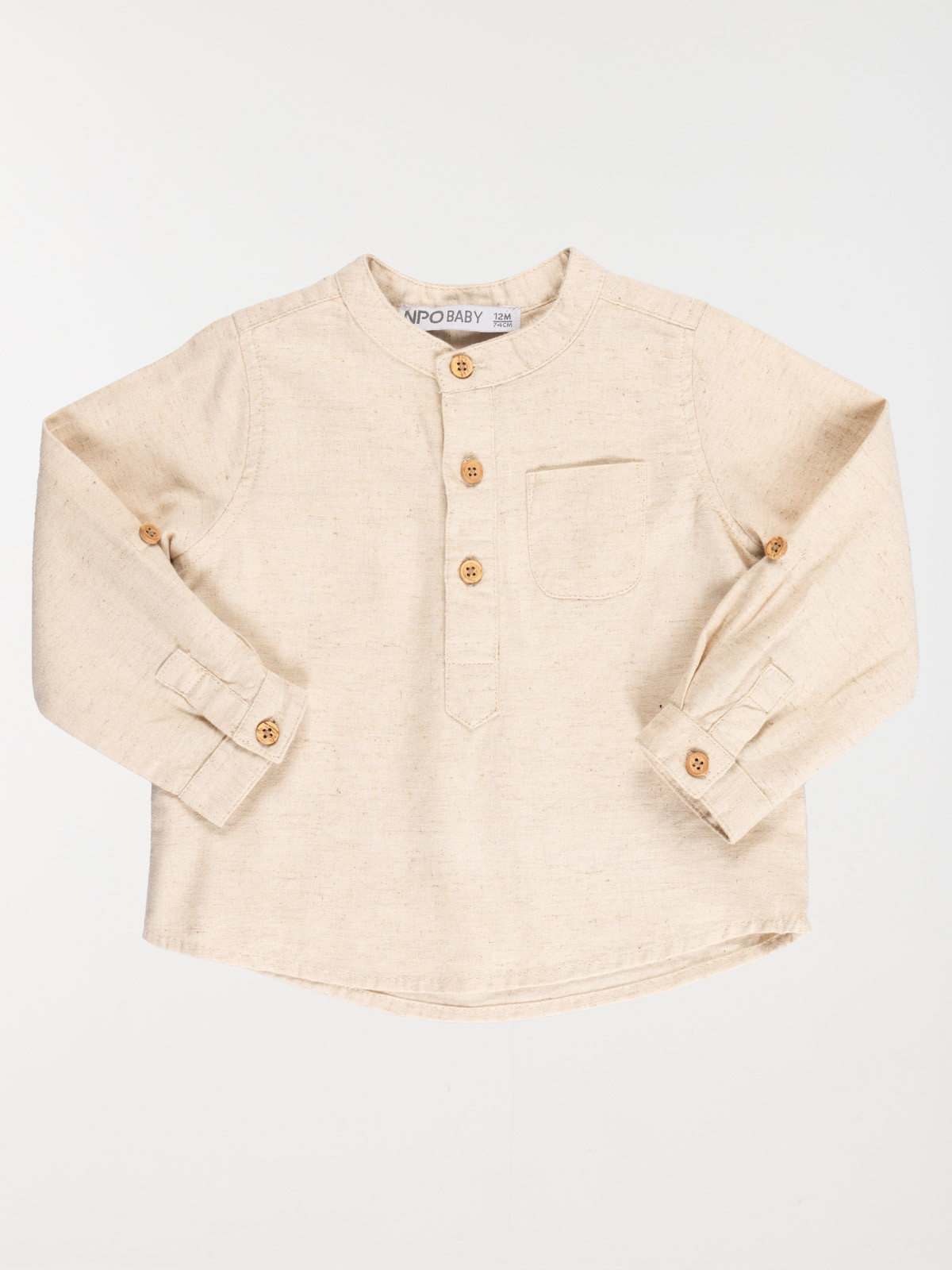 Chemise blanc cassé garçon (3-36M)