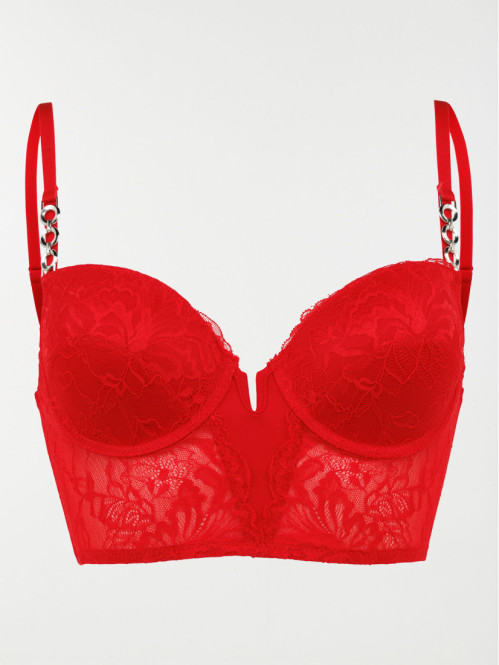 Bustier rouge fatal femme...