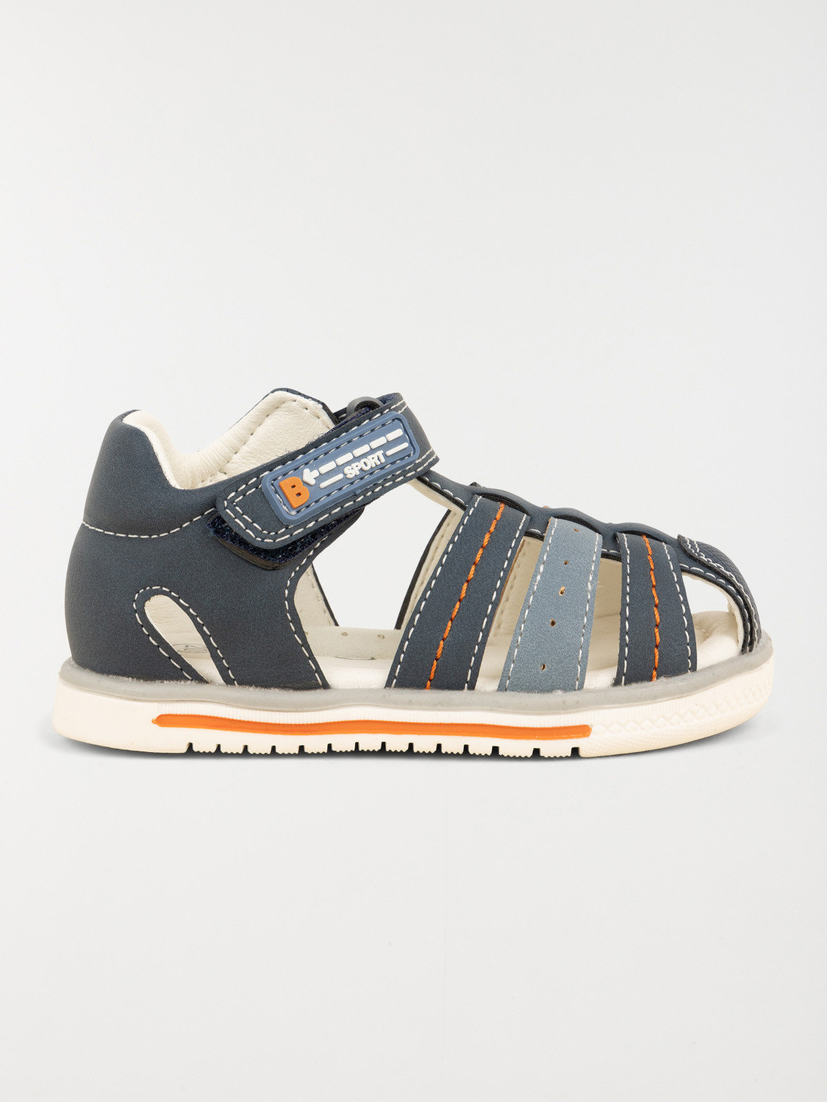 Sandales à scratchs navy garçon (20-23)